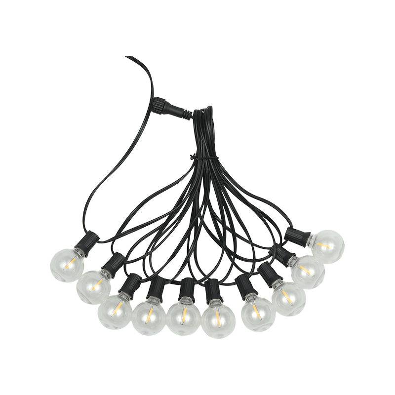 G40 Clip-on E12 Spiral Varme Hvite String Lights