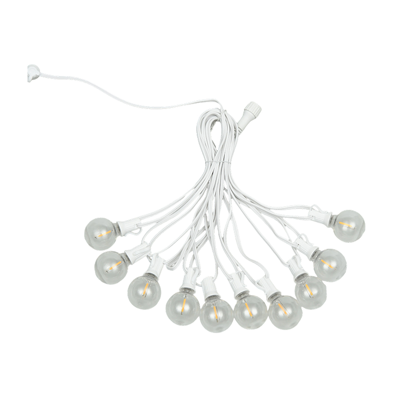 G40 Clip-on E12 Spiral Varme Hvite String Lights (Hvit stil)