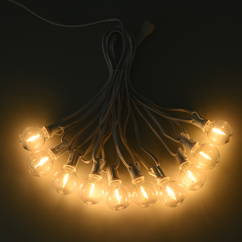 G40 Clip-on E12 Spiral Varme Hvite String Lights (Hvit stil)