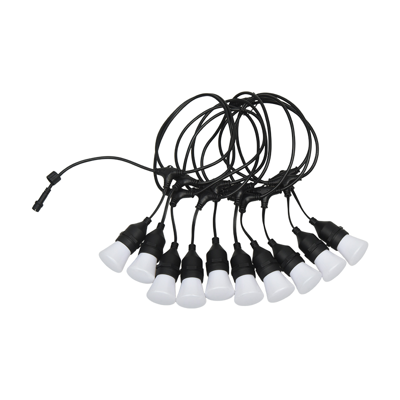 C45 Hengende Type E27 Spiral RGB Synchronized Blinking String Lights