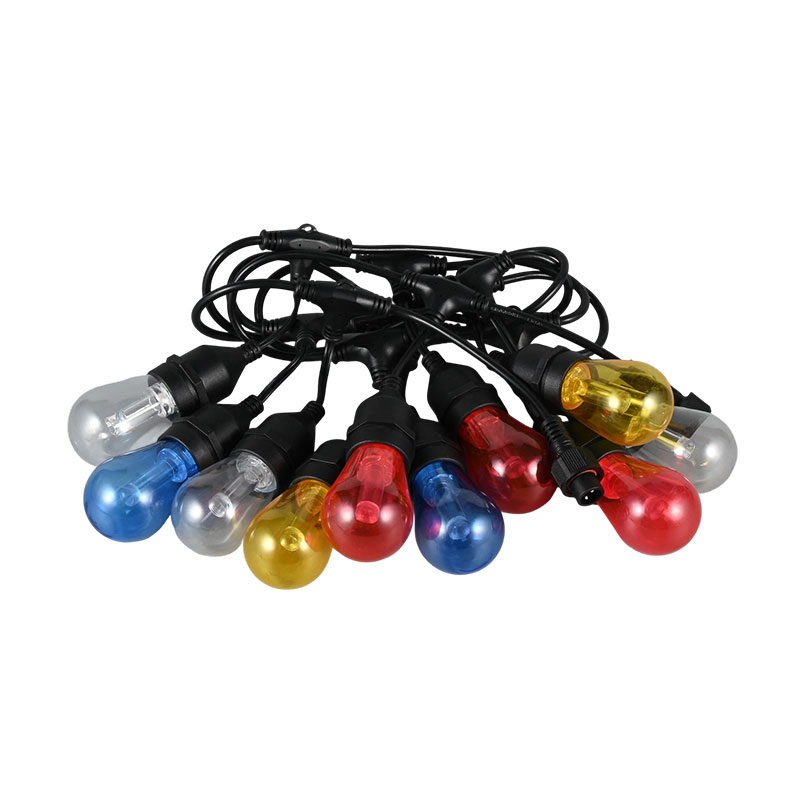 S14 Light Guide Pilar Pendel Type E27 Spiral String Lights