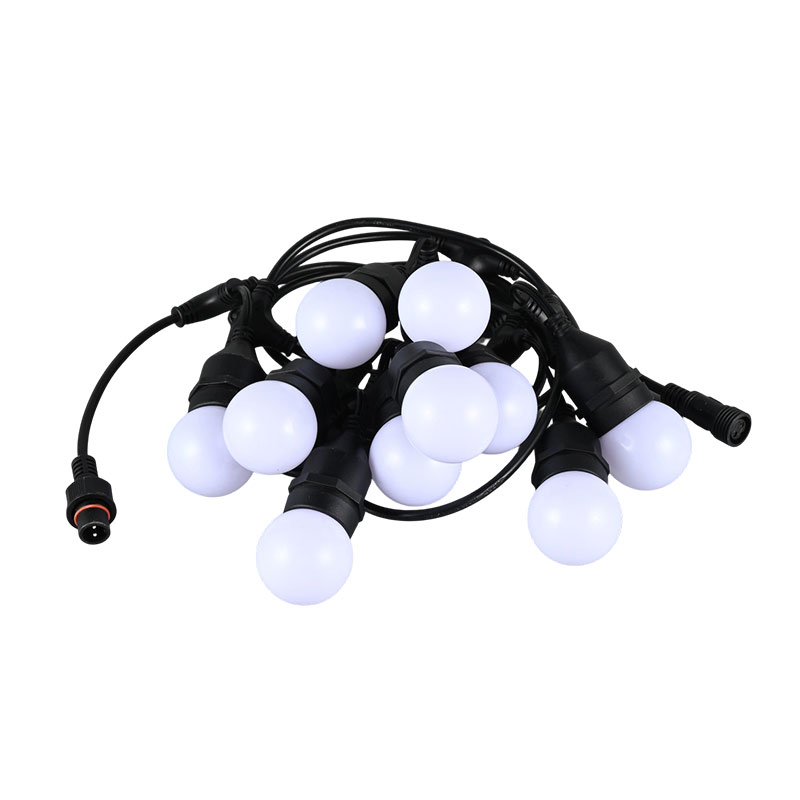 G45 Hengende Type E27 Spiral RGB Synchronized Blinking String Lights
