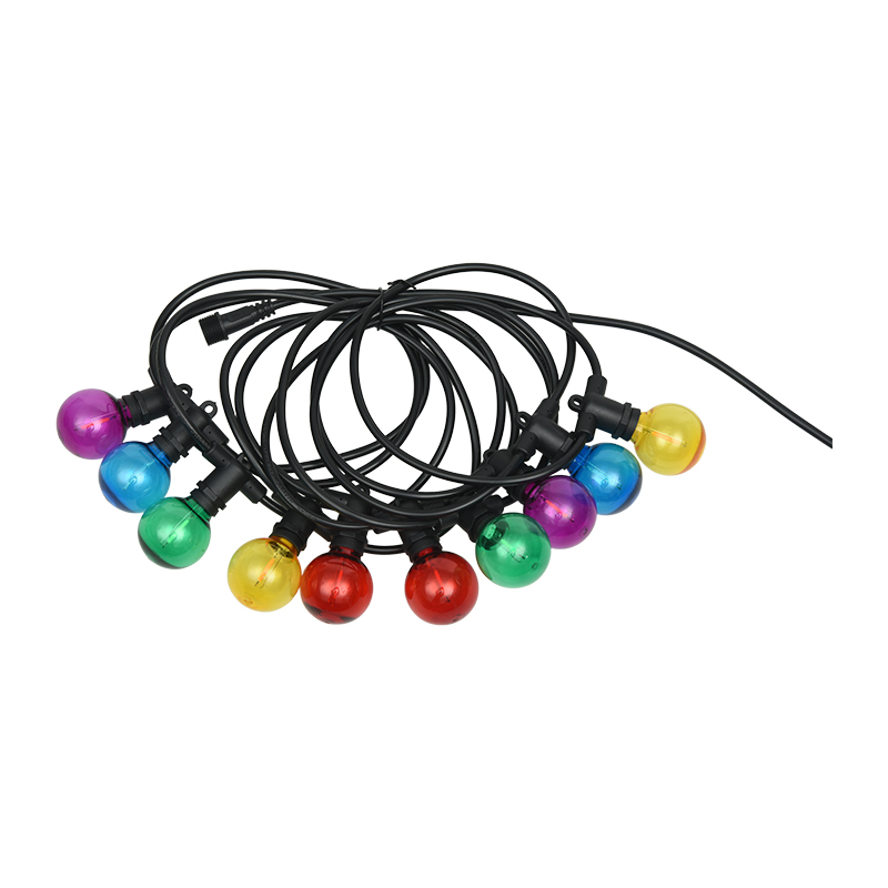 G40 Ball Bubble E12 Spiral Munn Fargerik dekorativ festongbelysning