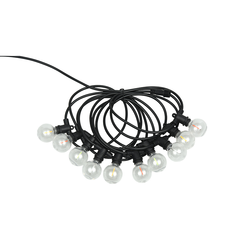 G40 Ball Bubble E12 Spiral Munn Fargerik LED dekorativ festongbelysning