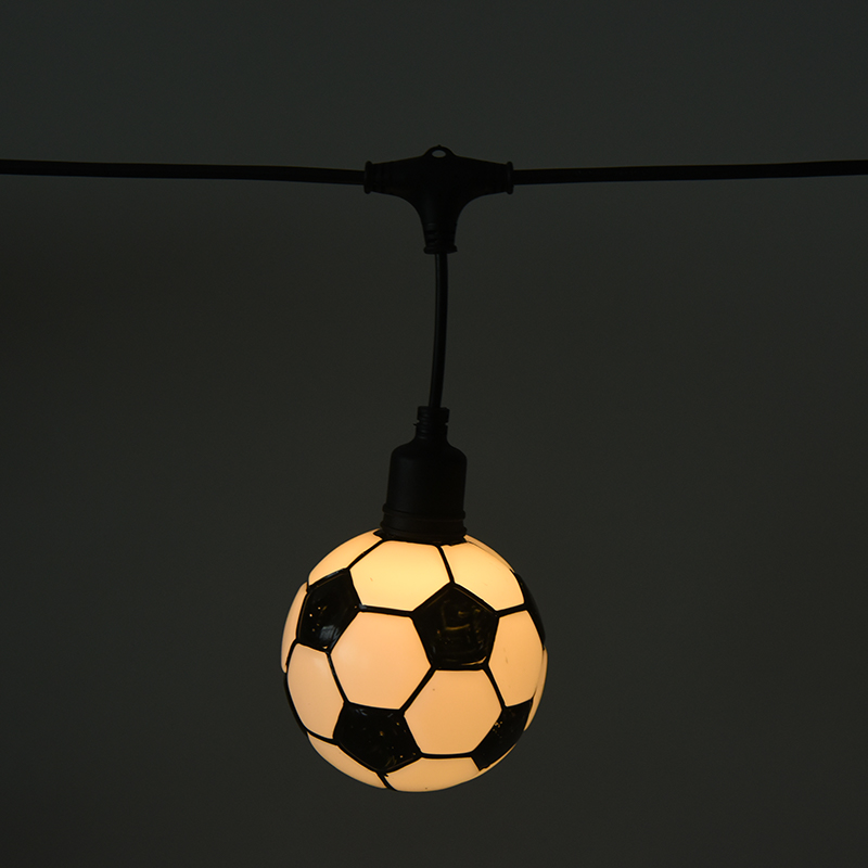 Strengelys med fotballtema (5 meter, 10 lys)