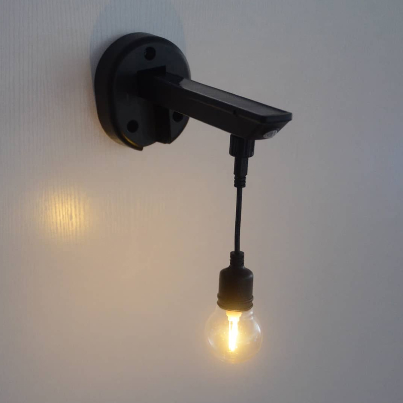 G45 solcellevegglampe med glatt overflate